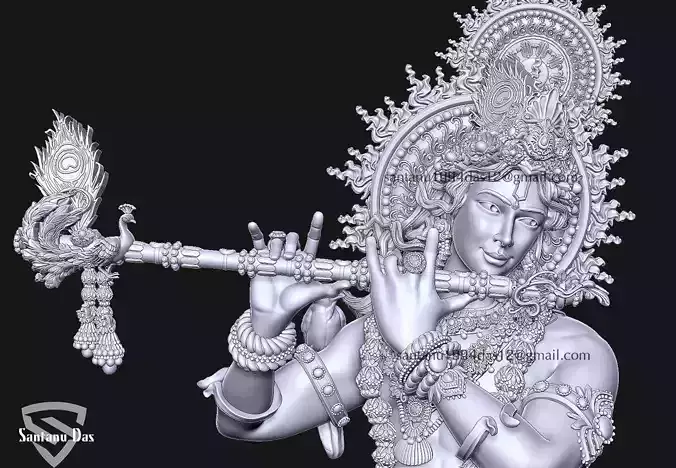 Krishna 3d Print STL