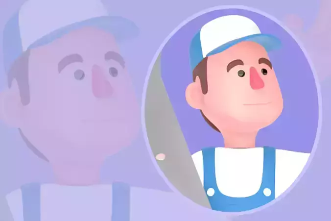 Stylized 3D Male Mechanic - Cartoon Mechanic Greeting