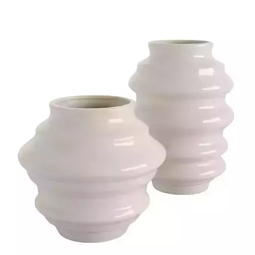 Set 2 tiered vase