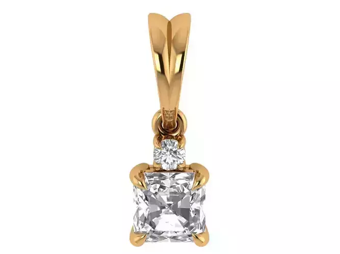 Asscher Pendant
