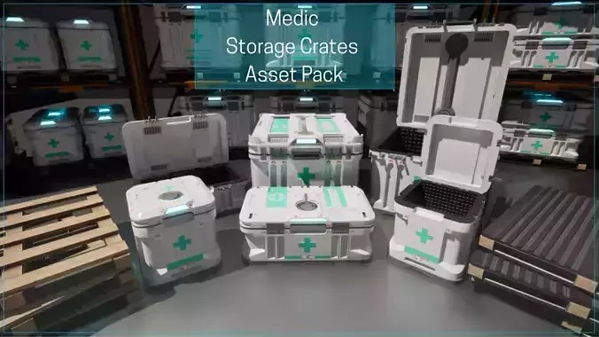 Medic Storage Crates Asset Pack