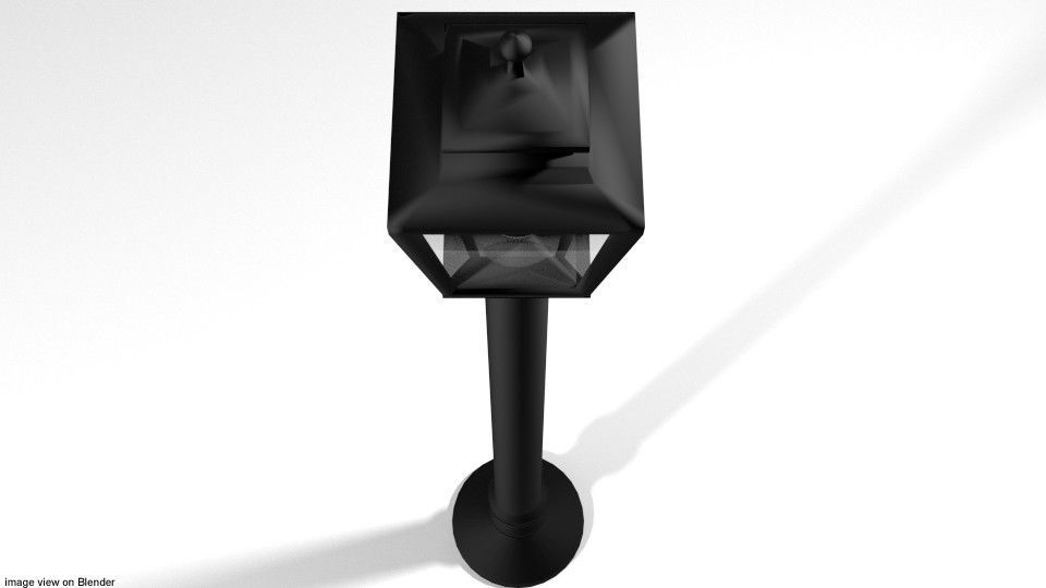 Lamp - Pole 3D model_2