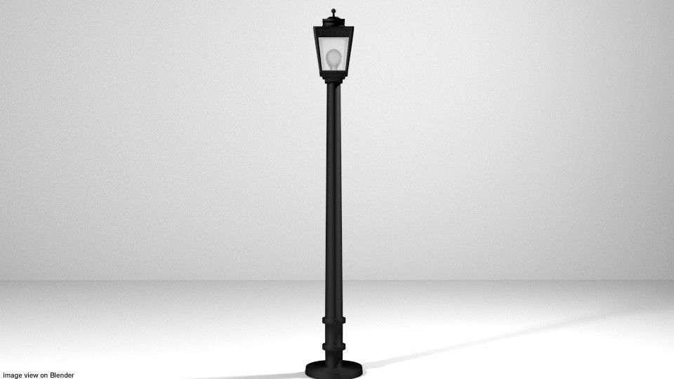 Lamp - Pole 3D model_1