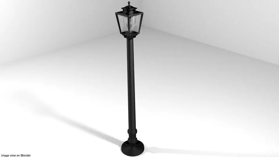Lamp - Pole 3D model_0