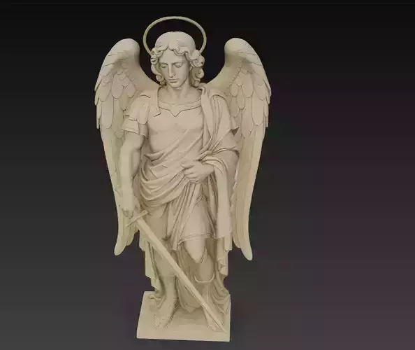 Archangel Michael - Divine Guardian 3D Sculpture