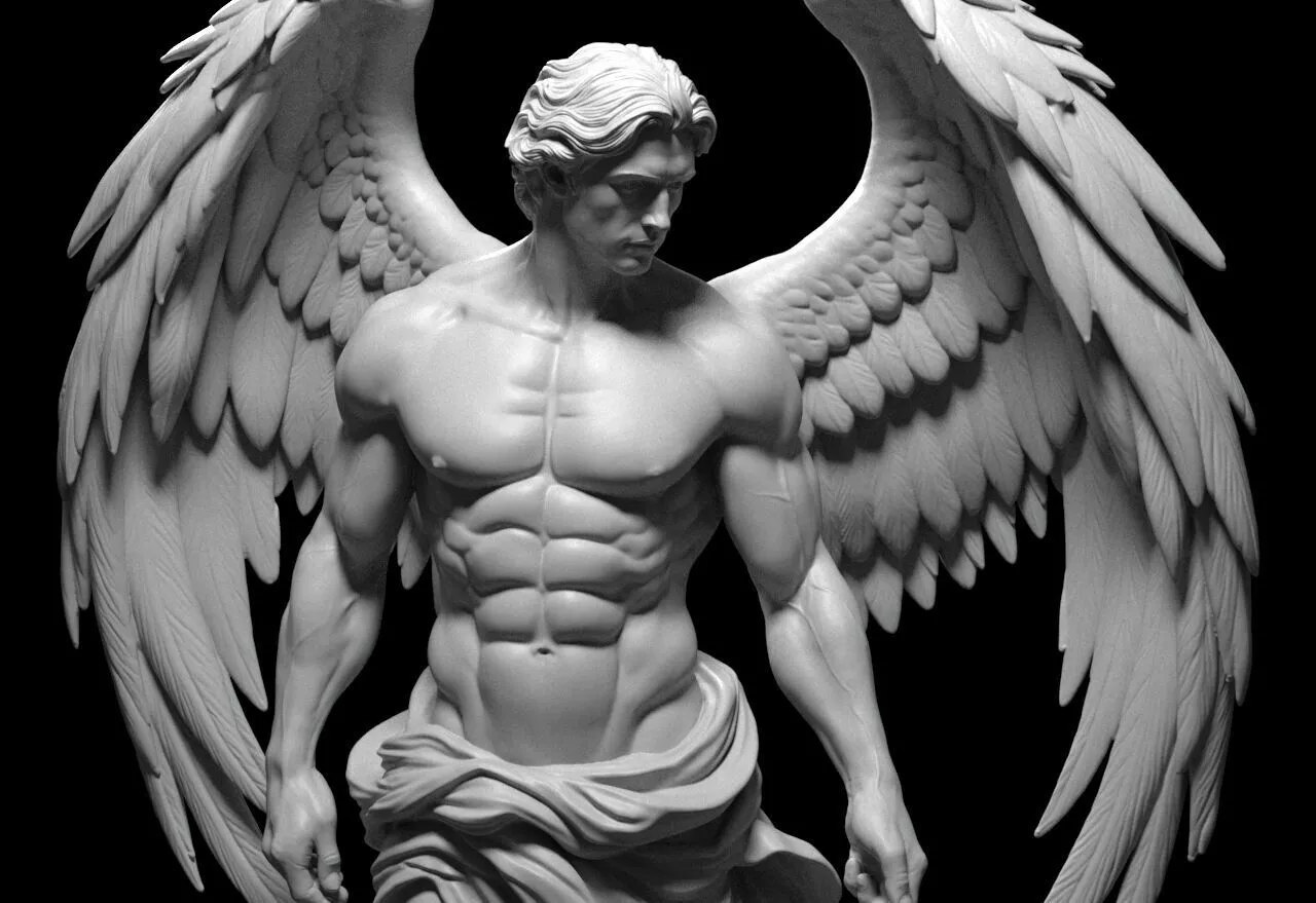 Classical Seraphim Sculpture 3D print model
