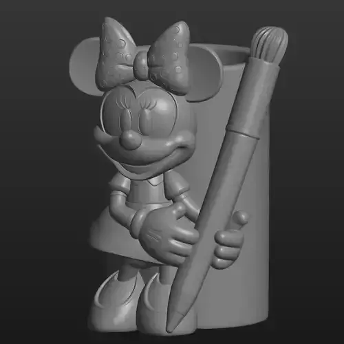 minie mouse pencil holder model