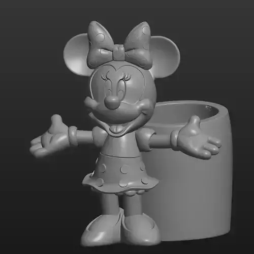 pencil holder minie mouse model