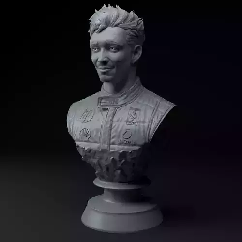 Charles Leclerc Premium 3D Bust STL