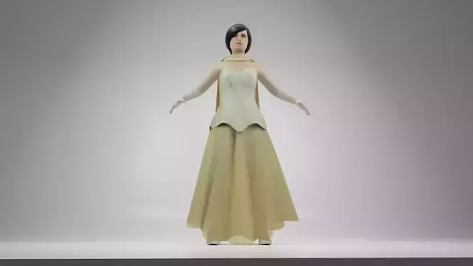 Female character dresses