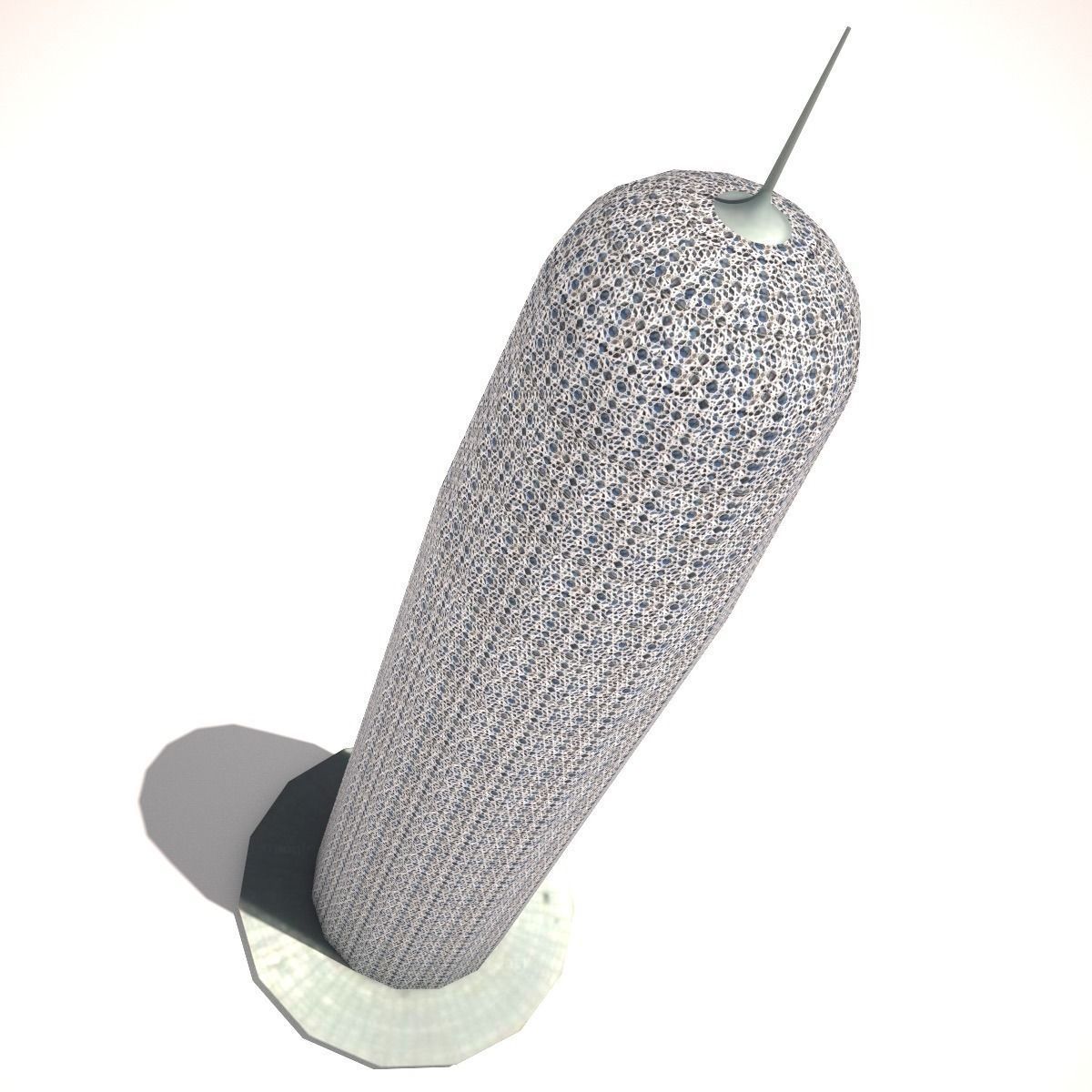 Burj Qatar low poly Low-poly 3D model_4