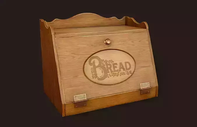Vintage Bread Box - PBR Game Ready