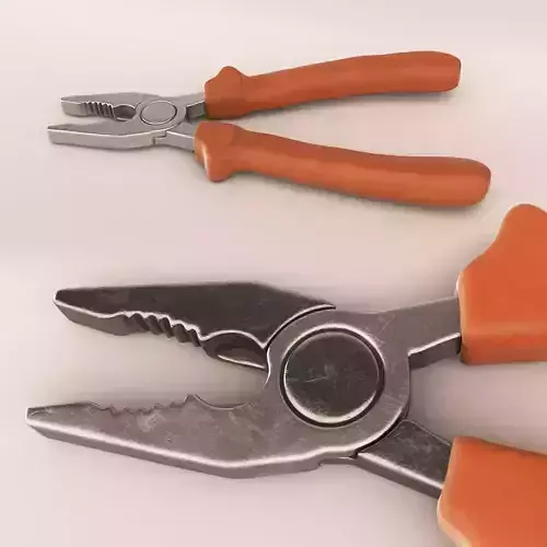 pliers Low-poly 3D model