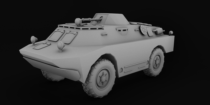 Military Vehicle 3D Models BRDM-2  3D model