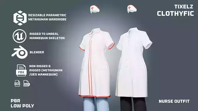 nurse uniform - clothyfic outfit