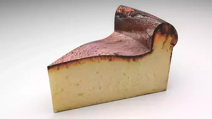 San Sebastian Cheesecake 3D model