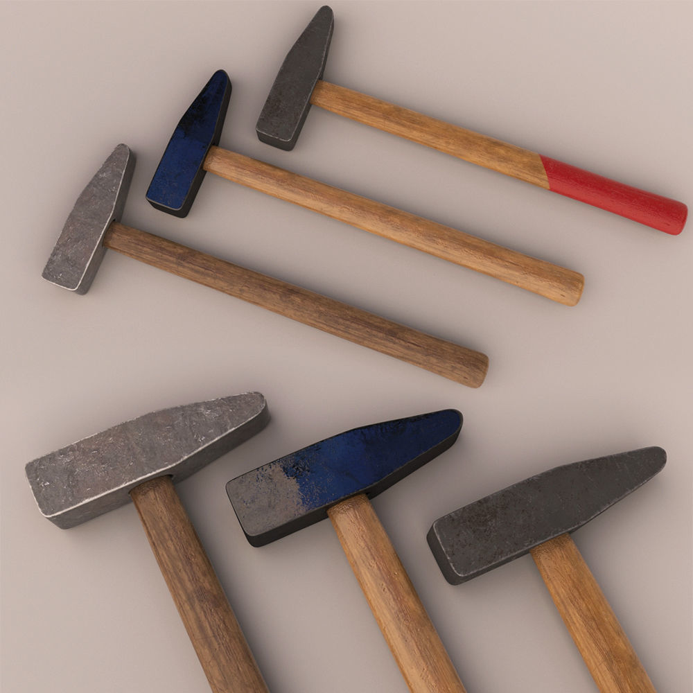 Tools pack Low-poly 3D model_4