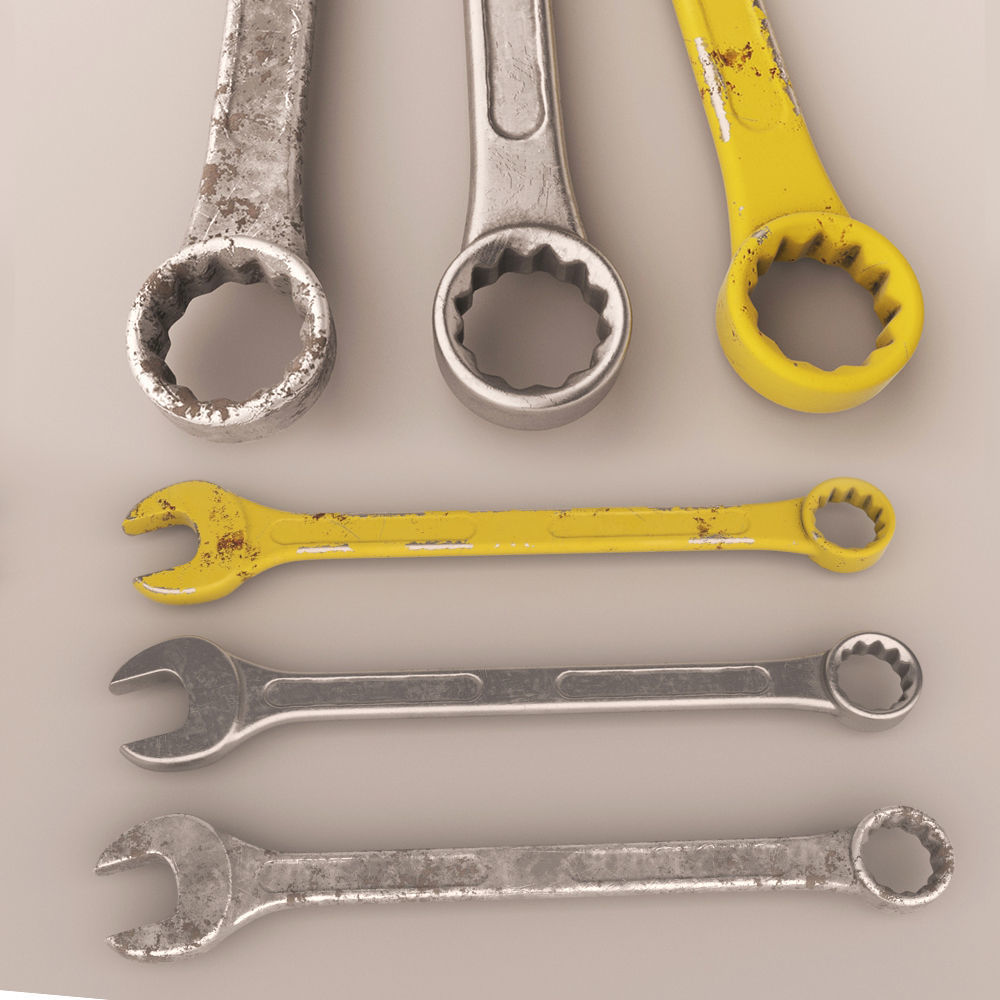 Tools pack Low-poly 3D model_2