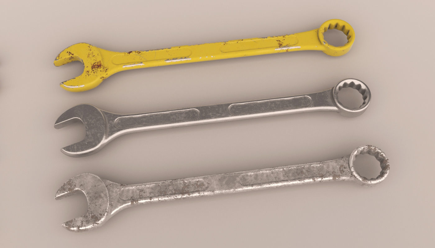 Tools pack Low-poly 3D model_7