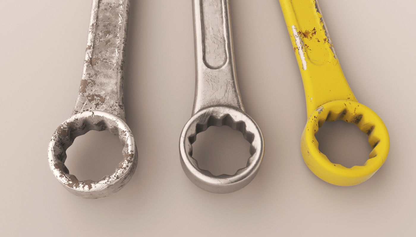 Tools pack Low-poly 3D model_9