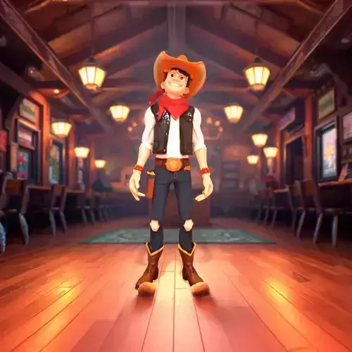 Western Cowboy Character model pack