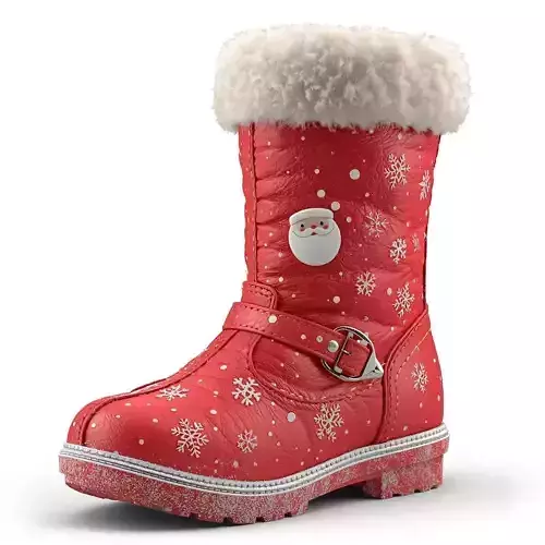 Christmas Winter Boot 3D Model Festive Snow Gear
