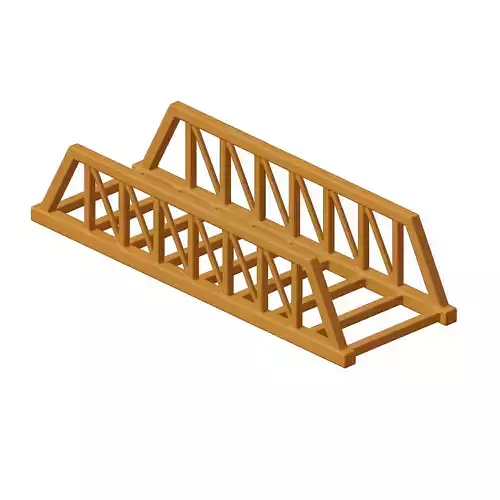 Plastic Exquisite Truss Bridge Toy