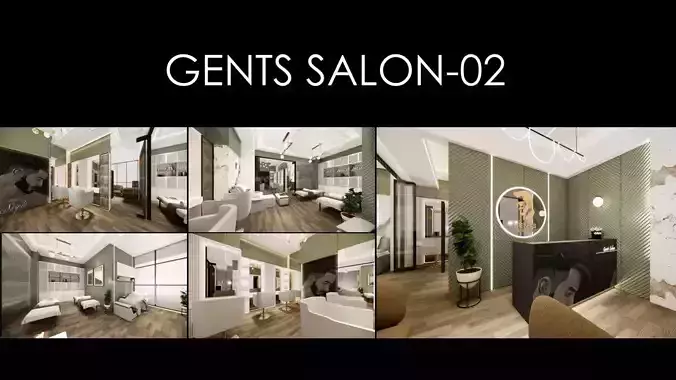 MODERN GENTS SALON INTERIOR 02 