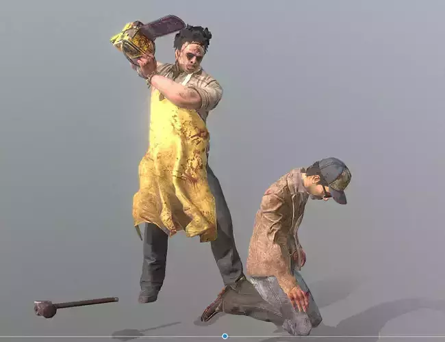 ROGUE CANNIBAL SERIAL KILLER Fbx Pbr Animated