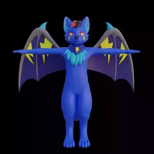 Stormwing Bat Furry VRChat Avatar