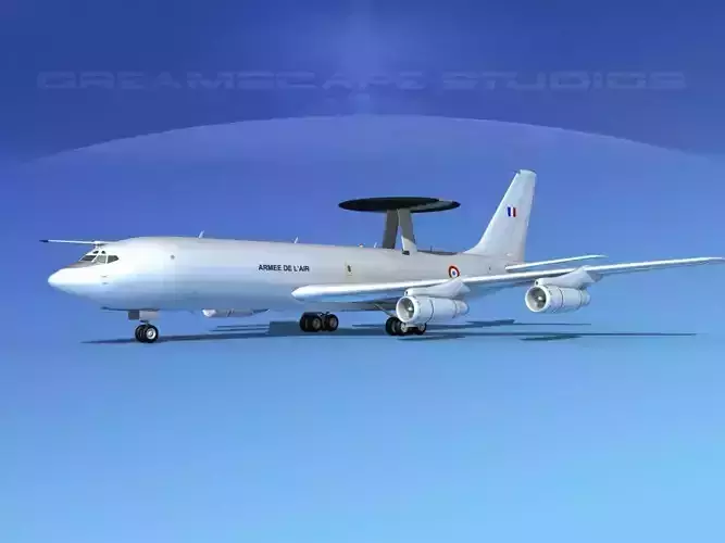 Boeing E-3B  French Air Force 3D model