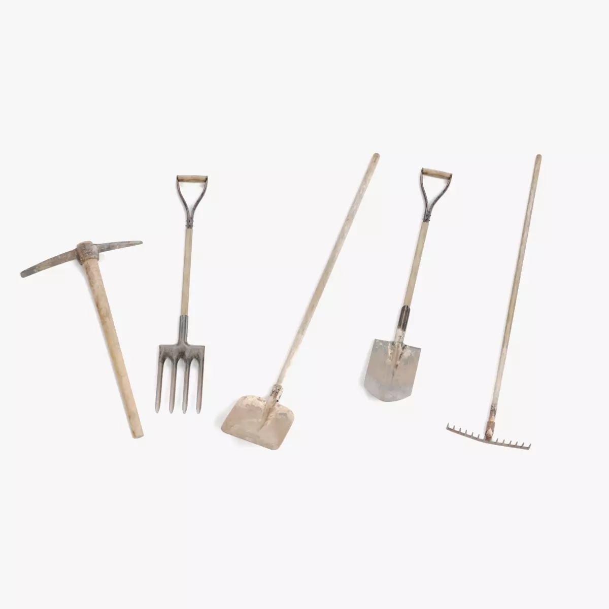 Garden Tools - 5 Farming and Gardening Props 3D model