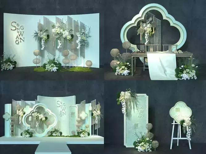 Wedding decoration 3D model