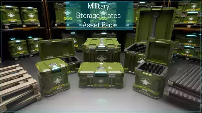 Military Storage Crates Asset Pack