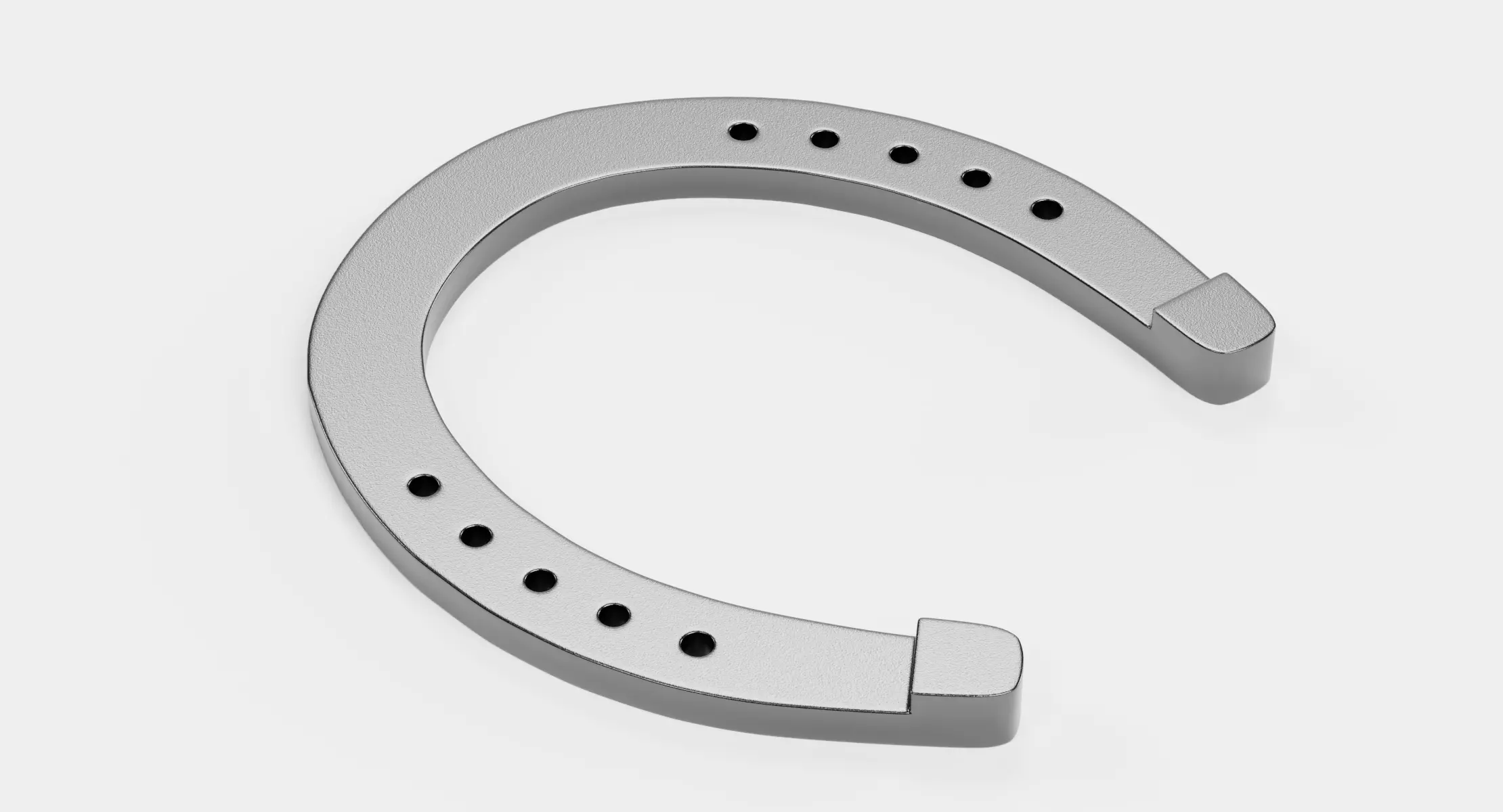 Horseshoe V2 - Pristine Forged Iron Shoe 3D model