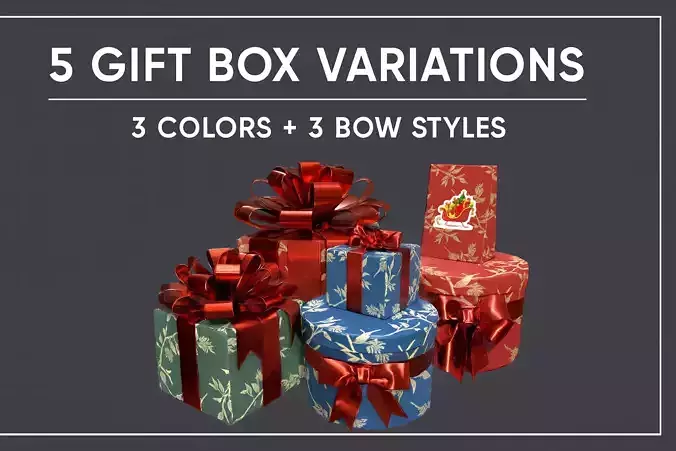 Holiday Gift Boxes Set
