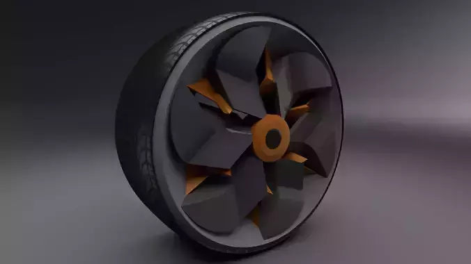 Concept Car Rim 3D Model