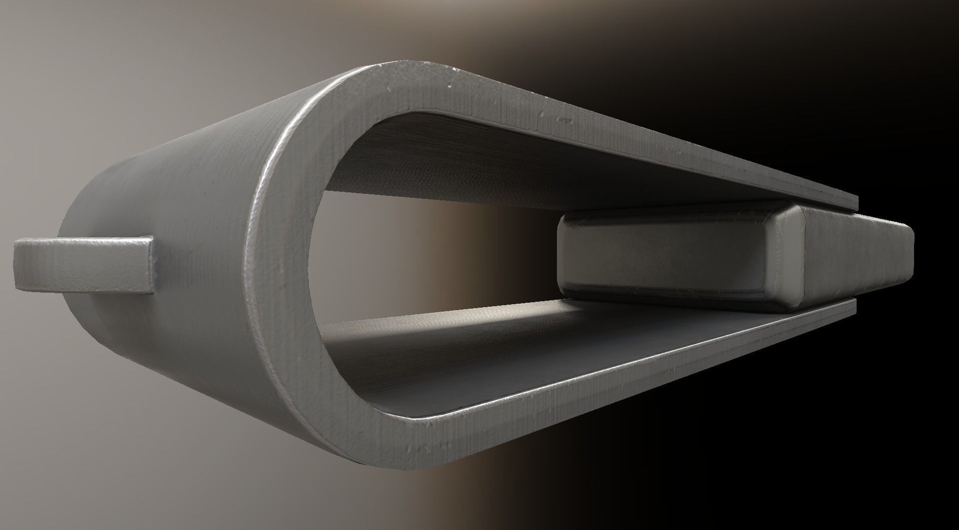 USB Stick Low Poly Aluminium Version - gameready - PBR Low-poly 3D model_18