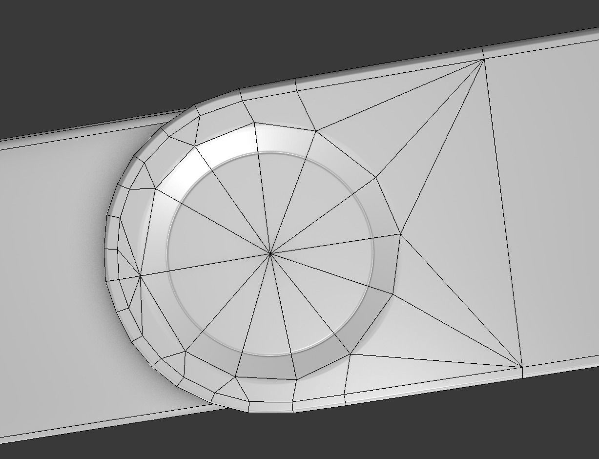 USB Stick Low Poly Aluminium Version - gameready - PBR Low-poly 3D model_30