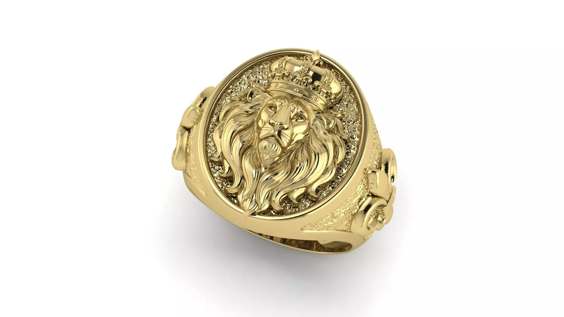 Lion King Ring 3D print model