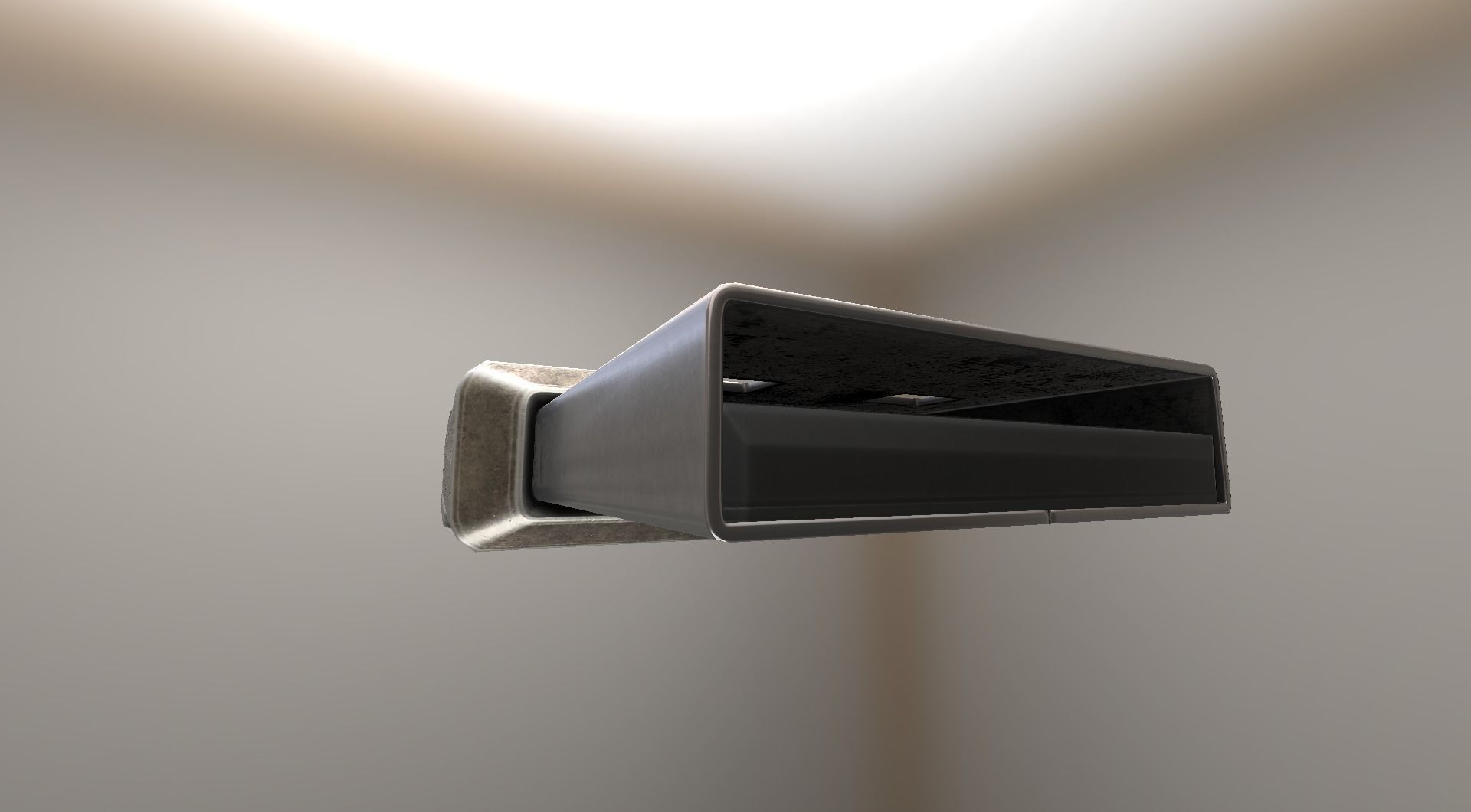 USB Stick Low Poly Brass Version - gameready - PBR Low-poly 3D model_16