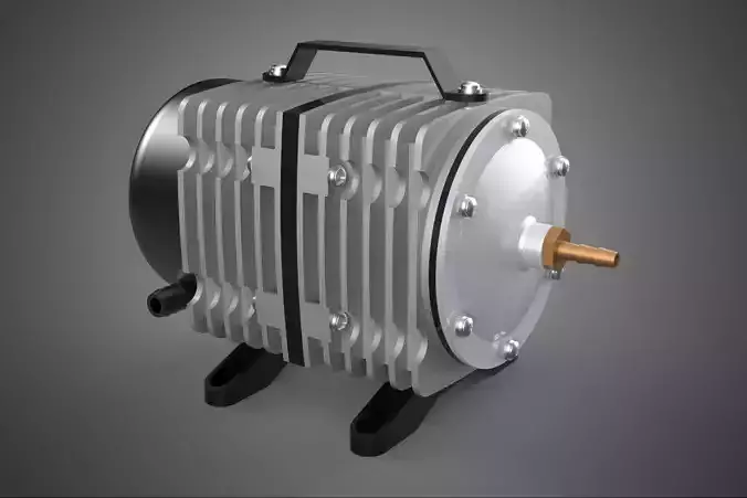 ELECTROMAGNETIC AIR OXYGEN PUMP COMPRESSOR BLOWER AERATOR MOTOR 3D model