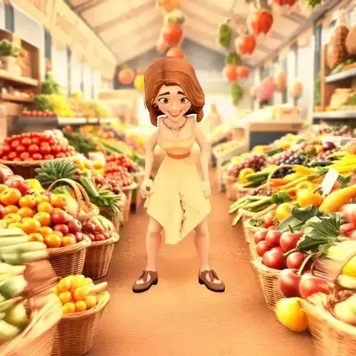 Cheerful Woman Character model pack