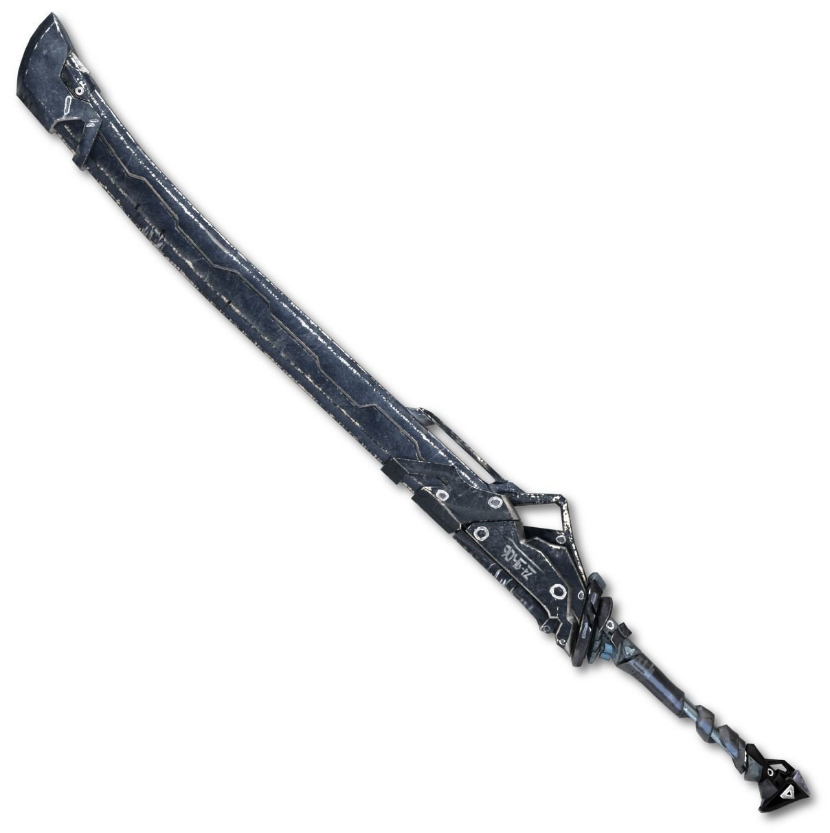 Sci-fi Frozen Sword Low-poly 3D model_2