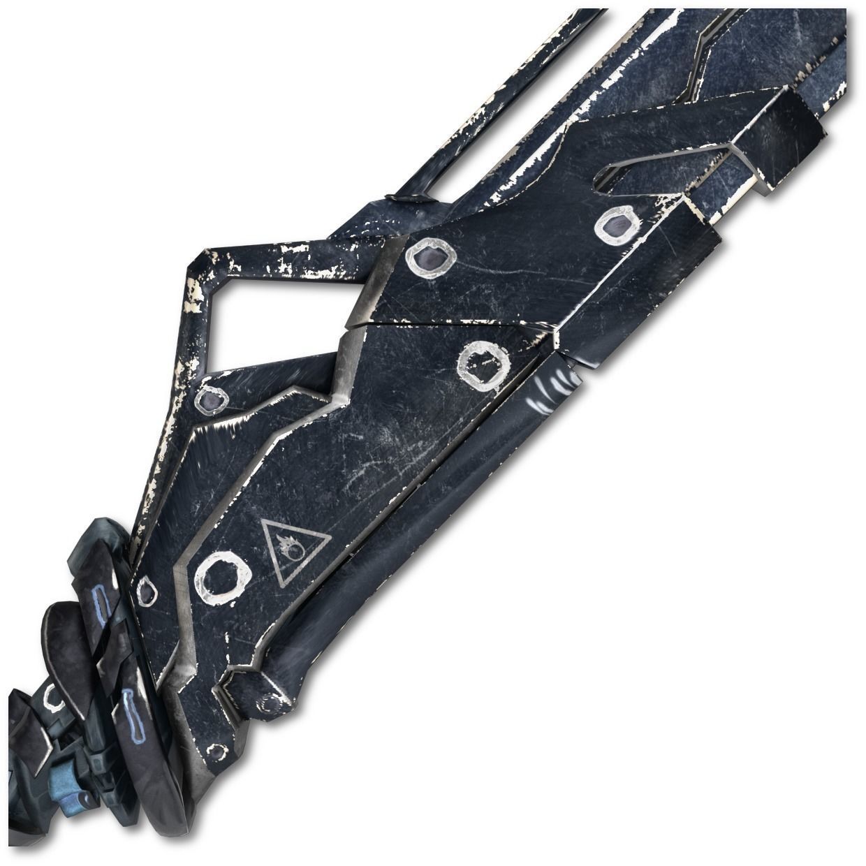 Sci-fi Frozen Sword Low-poly 3D model_8