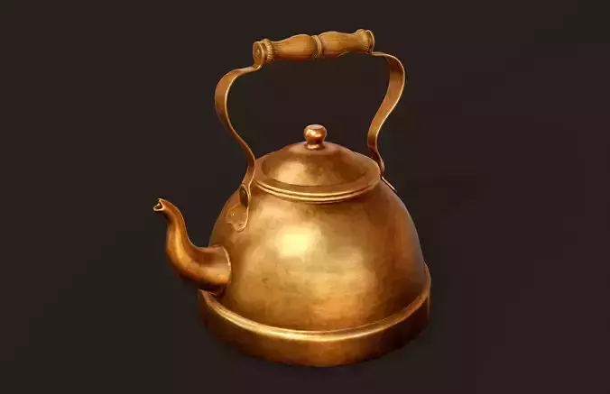 Vintage Kettle - PBR Game Ready