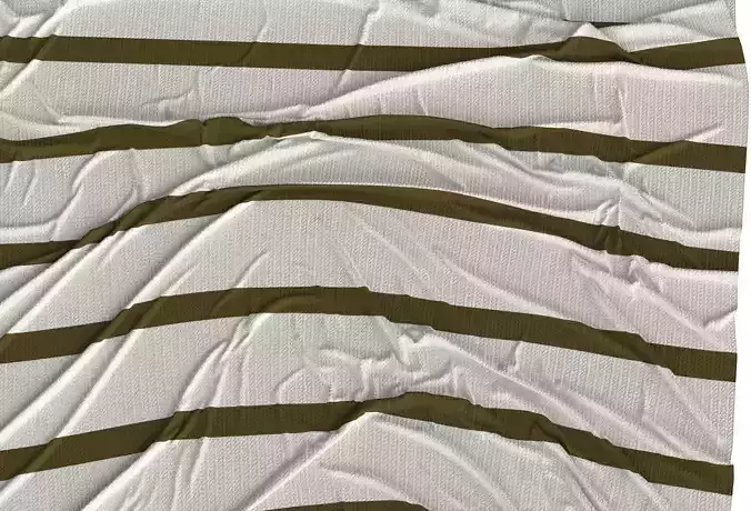 Olive Stripe Soft Knit Fabric PBR Texture