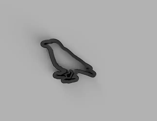 3D Crow Stamp Perfect for Clay and Ceramic