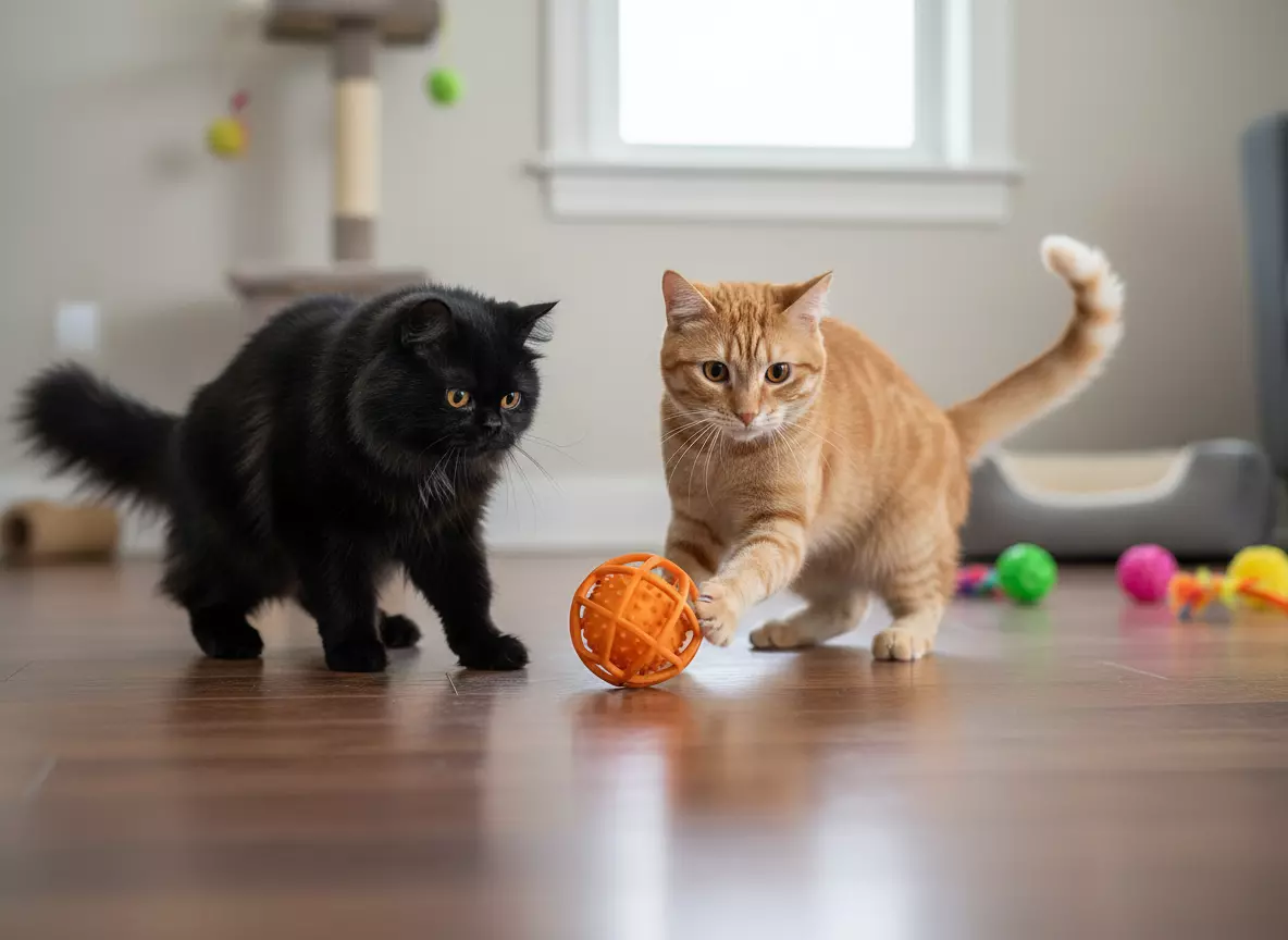 Interactive Cat Treat Ball Toy Durable Cage Design 3D model