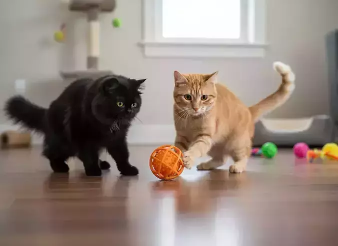 Interactive Cat Treat Ball Toy  Durable Cage Design 